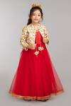 Buy_Byb Premium_Dress With Embroidered Jacket For Girls_at_Aza_Fashions