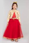 Buy_Byb Premium_Dress With Embroidered Jacket For Girls_Online_at_Aza_Fashions