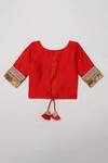 Shop_Byb Premium_Embroidered Lehenga Set For Girls_at_Aza_Fashions