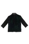 Shop_Little Stars_Green Velvet Plain Solid Jacket _at_Aza_Fashions