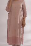 Shop_TIC_Pink Chikankari Embroidered Kurta_Online_at_Aza_Fashions