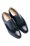 Buy_Dmodot_Black Handcrafted Brogue Oxfords _at_Aza_Fashions