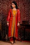 Chandbari_Kurta Embroidered Jacket And Pant Set_Online_at_Aza_Fashions