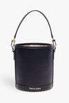 Shop_Tan & Loom_Black Nappa Leather Potli Bag _at_Aza_Fashions