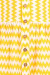 Lil Drama_Yellow Cotton Printed Dress For Girls_at_Aza_Fashions