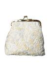 Buy_ClutcH'D_White Embroidery Velvet Clutch With Sling _at_Aza_Fashions