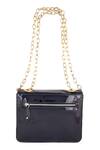 Shop_ClutcH'D_Black Flap Sling Bag _at_Aza_Fashions