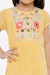 Shop_Lil Drama_Orange Cotton Gown For Girls_Online_at_Aza_Fashions