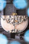 Buy_NR BY NIDHI RATHI_Beige Embellished Clutch With Sling _at_Aza_Fashions