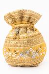 Shop NR By Nidhi Rathi Gold Embroidered Leilani Potli Bag at Aza Fashions Shop_NR By Nidhi Rathi_Gold Embroidered Leilani Potli Bag_at_Aza_Fashions