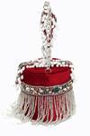Shop_NR by Nidhi Rathi_Round Tassel Hand Embellished Clutch Bag_at_Aza_Fashions