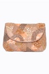 NR BY NIDHI RATHI_Peach Embellished Flap Bag _Online_at_Aza_Fashions