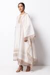 Buy_Bhavik Shah_White Handwoven Chanderi Silk Kurta Set_at_Aza_Fashions