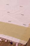 Weaver Story_Pink Pure Chanderi Silk Embroidered Zardozi Work Dupatta _at_Aza_Fashions