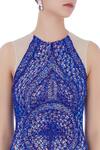 Chisel by Meghna Ramrakhiya_Blue Embellished Gown_at_Aza_Fashions