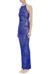 Buy_Chisel by Meghna Ramrakhiya_Blue Embellished Gown_Online_at_Aza_Fashions