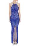 Shop_Chisel by Meghna Ramrakhiya_Blue Embellished Gown_at_Aza_Fashions