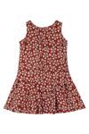 Shop_Charkhee_Red Printed Dress For Girls_at_Aza_Fashions