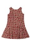 Buy_Charkhee_Red Printed Dress For Girls_at_Aza_Fashions