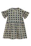 Buy_Charkhee_Beige Block Print Dress For Girls_at_Aza_Fashions