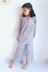 Shop_Charkhee_Grey Printed Night Suit Set For Girls_at_Aza_Fashions