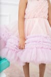 Hoity Moppet_Pink Tulle Sequins Ruffle Fit And Flare Dress _Online_at_Aza_Fashions