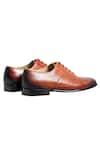 Buy_Dmodot_Brown Leather Derby Shoes _Online_at_Aza_Fashions