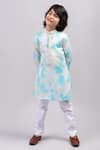 Buy Partykles Blue Cotton, Linen, Silk Sequins, Beads Tie And Dye Kurta Set at Aza Fashions Buy_Partykles_Blue Cotton, Linen, Silk Sequins, Beads Tie And Dye Kurta Set _at_Aza_Fashions