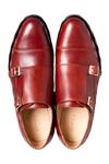 Buy_Dmodot_Red Double Monk Shoes _Online_at_Aza_Fashions