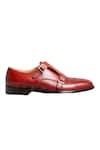 Shop_Dmodot_Red Double Monk Shoes _at_Aza_Fashions