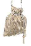 Buy_SG Collection By Sonia Gulrajani_Silver Beads, Sequins, Diamonds Cinderella Embroidered Potli Bag _at_Aza_Fashions