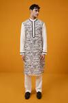 Buy_Wabi Sabi By Anshum-Ritesh_Ivory Chanderi Embroidery Cityscape Kurta Set _at_Aza_Fashions