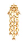 Buy_ChhavI'S Jewels_Gold Plated Diamonds, Stones Studded Dangler Earrings _Online_at_Aza_Fashions