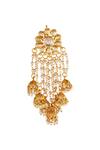 Buy_ChhavI'S Jewels_Gold Plated Pearls, Diamonds Bead Drop Dangler Earrings _Online_at_Aza_Fashions