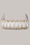 Buy_House of D'oro_White Pearls Embellished Choker _at_Aza_Fashions