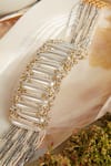 House of D'oro_White Pearls Embellished Choker _Online_at_Aza_Fashions