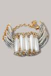 Shop_D'oro_Pearl Embellished Bracelet_at_Aza_Fashions