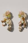 Shop_D'oro_Locust Shell Tassel Earrings_at_Aza_Fashions