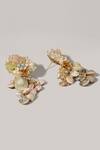 D'oro_Locust Shell Tassel Earrings_Online_at_Aza_Fashions