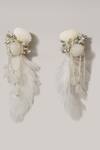 Buy_House Of D"Oro_Gold Plated Stone Jasmine Feather Danglers_at_Aza_Fashions
