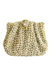 Buy Kokommo Gold Embroidery The Colette Clutch at Aza Fashions Buy_Kokommo_Gold Embroidery The Colette Clutch _at_Aza_Fashions