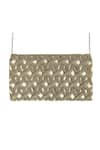 Shop_Kokommo_Silver Embroidery The Alhambra Clutch _at_Aza_Fashions