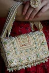 Buy Lovetobag Multi Color Beads, Stones, Tassels Amara Flapover Clutch With Handle at Aza Fashions Buy_Lovetobag_Multi Color Beads, Stones, Tassels Amara Flapover Clutch With Handle _at_Aza_Fashions