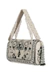 Shop_Lovetobag_Ivory Embellished Bijoux Flapover Clutch With Handle _at_Aza_Fashions