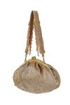 Shop_Lovetobag_Gold Embellished Eclat Soft Pouch With Handle _at_Aza_Fashions