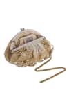 Buy_Lovetobag_Silver Embellished Esme Soft Pouch With Handle _Online_at_Aza_Fashions