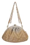 Shop_Lovetobag_Silver Embellished Esme Soft Pouch With Handle _Online_at_Aza_Fashions