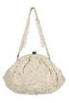 Lovetobag_Ivory Embellished Myoki Soft Pouch With Handle _Online_at_Aza_Fashions