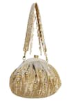 Shop_Lovetobag_Gold Embellished Nora Soft Pouch With Handle _at_Aza_Fashions