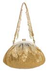 Buy_Lovetobag_Gold Embellished Nora Soft Pouch With Handle _Online_at_Aza_Fashions